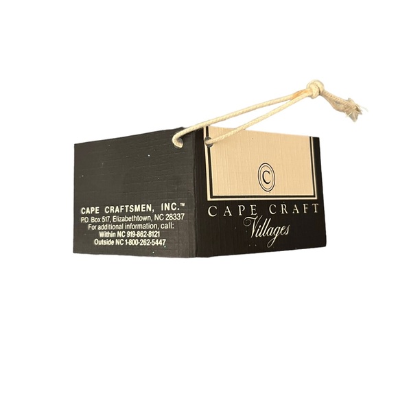 Vintage 1990 Cape Craftsman Noel Village by Artist Rose Kennedy 2 Piece Set - Picture 7 of 7